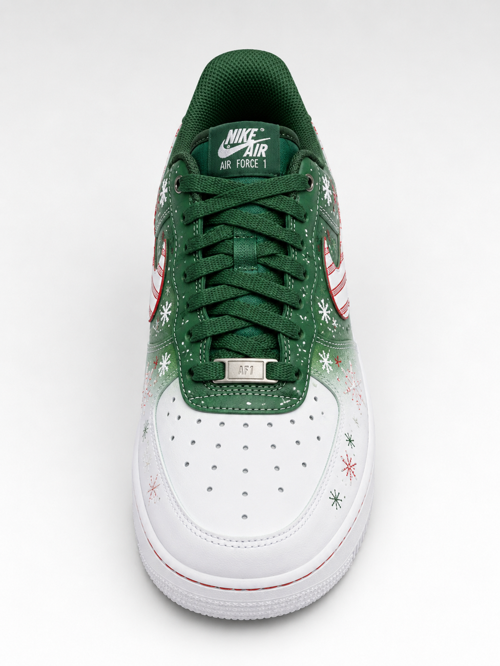 Christmas Candy Cane Custom Sneakers – Hand Painted Holiday Winter Art Shoes | Vees Customs Kicks